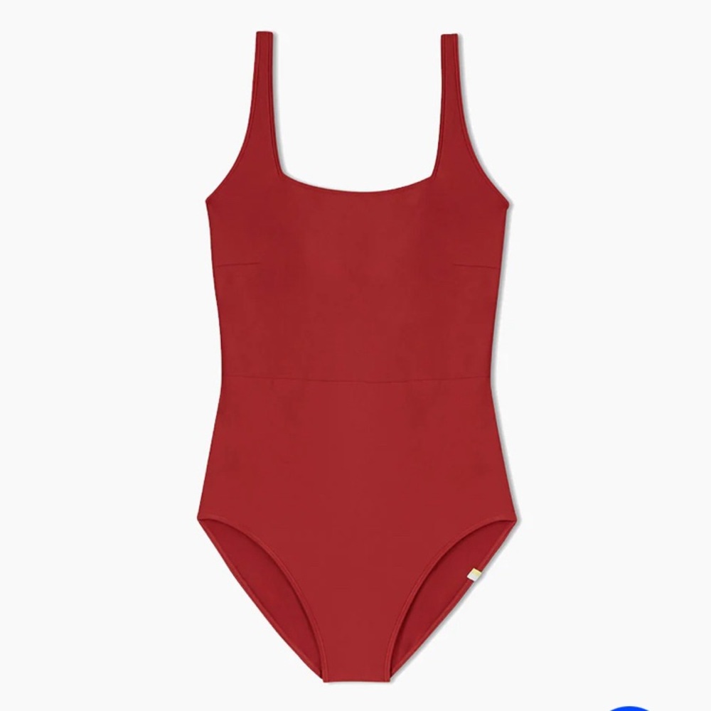 Summersalt seaway square neck one piece swimsuit Sedona red size 2